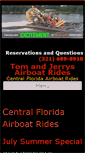 Mobile Screenshot of airboattoursorlando.com